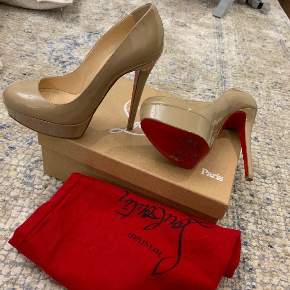 Christian Loubatin & Herve leger dress.